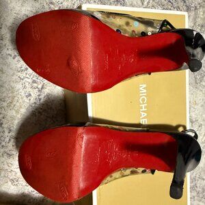 Christian Louboutin mini heal sling back sandals size 36Euro ( 6 US)